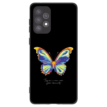 Picasee silikonowe czarne etui na Samsung Galaxy A73 5G - Diamanty Black