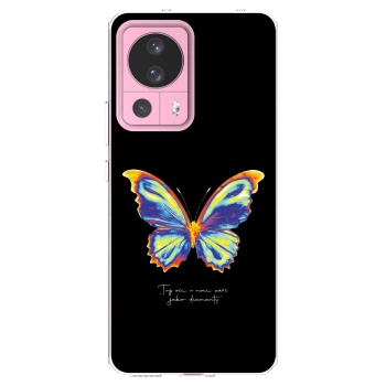 Picasee silikonowe przeźroczyste etui na Xiaomi 13 Lite - Diamanty Black