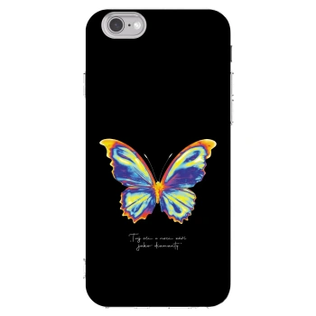 Picasee silikonowe przeźroczyste etui na Apple iPhone 6/6S - Diamanty Black