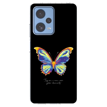 Picasee silikonowe przeźroczyste etui na Xiaomi Redmi Note 12 Pro 5G - Diamanty Black