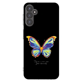 Picasee silikonowe przeźroczyste etui na Samsung Galaxy A14 4G A145R - Diamanty Black