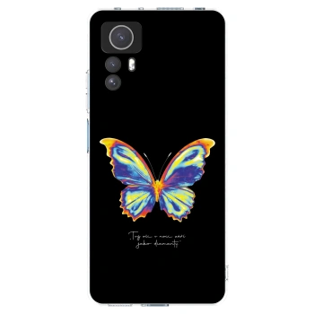 Picasee silikonowe przeźroczyste etui na Xiaomi Redmi Note 12S - Diamanty Black