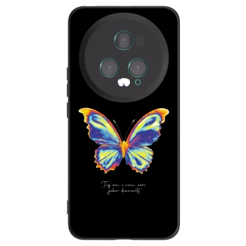 Picasee silikonowe czarne etui na Honor Magic5 Pro - Diamanty Black