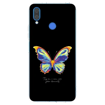 Picasee silikonowe przeźroczyste etui na Huawei Nova 3i - Diamanty Black