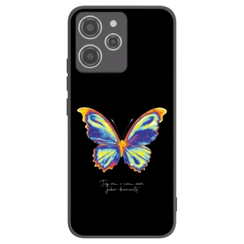 Picasee silikonowe czarne etui na Xiaomi Redmi 12 4G - Diamanty Black