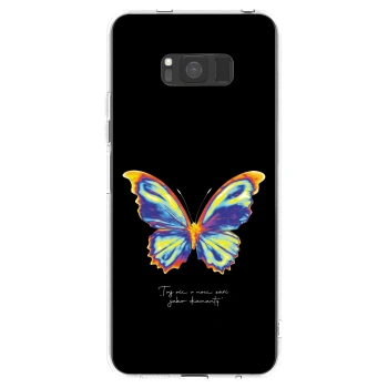 Picasee silikonowe przeźroczyste etui na Samsung Galaxy S8 G950F - Diamanty Black