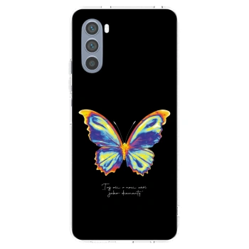 Picasee silikonowe przeźroczyste etui na Motorola Moto G62 - Diamanty Black