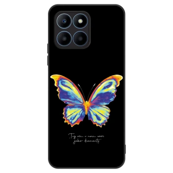 Etui na Honor 70 Lite - Diamanty Black