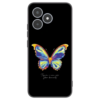 Picasee silikonowe czarne etui na Realme C53 - Diamanty Black