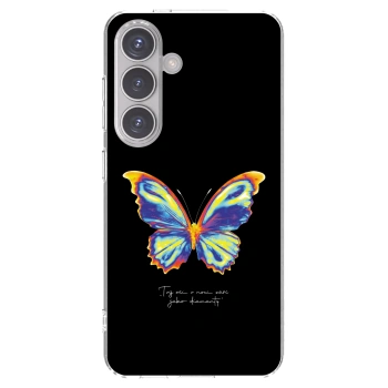 Picasee silikonowe przeźroczyste etui na Samsung Galaxy S24 S921B 5G - Diamanty Black