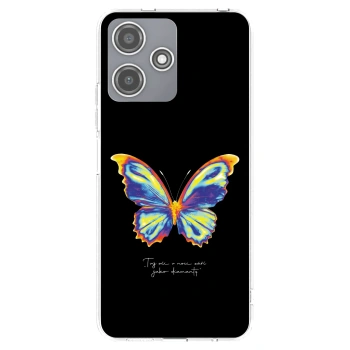 Picasee silikonowe przeźroczyste etui na Xiaomi Redmi 12 5G - Diamanty Black