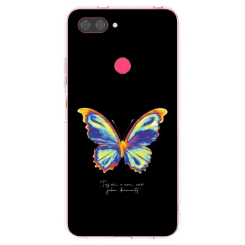 Picasee silikonowe przeźroczyste etui na Xiaomi Mi 8 Lite - Diamanty Black