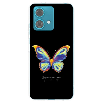 Picasee silikonowe przeźroczyste etui na Motorola Edge 40 Neo - Diamanty Black
