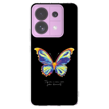 Picasee silikonowe przeźroczyste etui na Xiaomi Redmi Note 13 Pro 5G - Diamanty Black