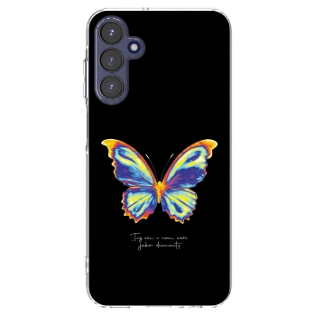 Picasee silikonowe przeźroczyste etui na Samsung Galaxy A15 A155F 4G - Diamanty Black