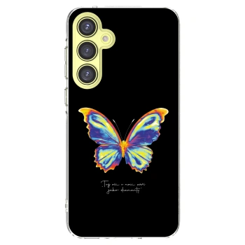 Picasee silikonowe przeźroczyste etui na Samsung Galaxy A35 5G A356B - Diamanty Black