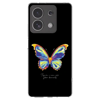Picasee silikonowe przeźroczyste etui na Xiaomi Redmi Note 13 4G - Diamanty Black
