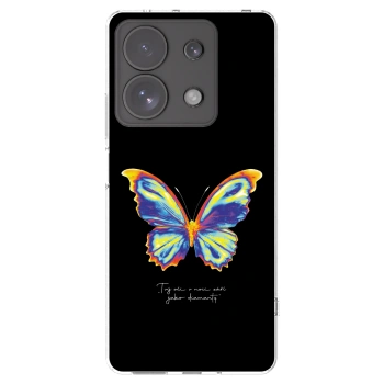 Picasee silikonowe przeźroczyste etui na Xiaomi Redmi Note 13 Pro 4G - Diamanty Black