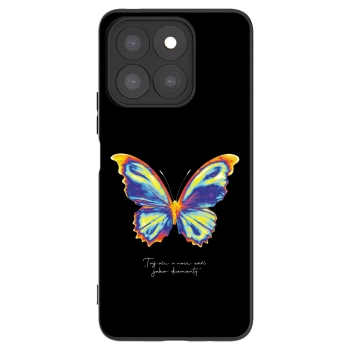 Picasee silikonowe czarne etui na Honor X8b - Diamanty Black