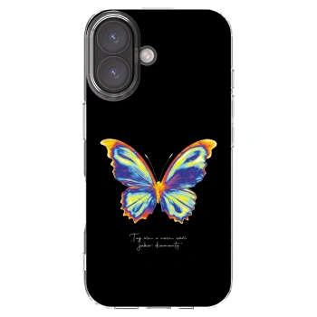 Picasee silikonowe przeźroczyste etui na Apple iPhone 16 - Diamanty Black