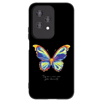 Picasee silikonowe czarne etui na Honor 200 Lite - Diamanty Black