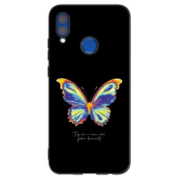Etui na Honor 10 Lite - Diamanty Black