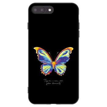 Picasee silikonowe czarne etui na Apple iPhone 8 Plus - Diamanty Black