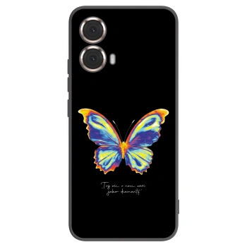 Picasee silikonowe czarne etui na Motorola Moto G85 - Diamanty Black