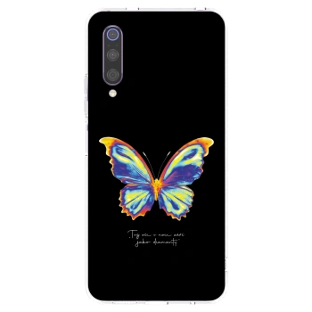 Picasee silikonowe przeźroczyste etui na Xiaomi Mi 9 - Diamanty Black