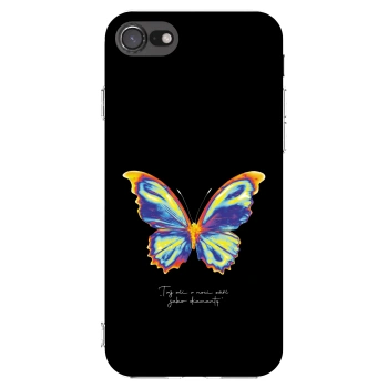 Picasee silikonowe przeźroczyste etui na Apple iPhone 7 - Diamanty Black