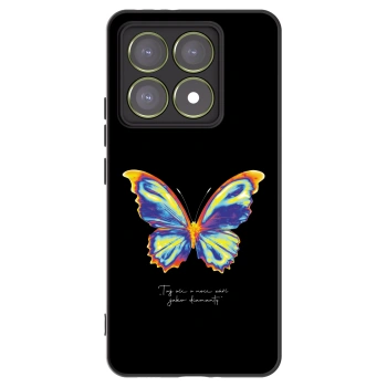 Picasee silikonowe czarne etui na Xiaomi 14T - Diamanty Black