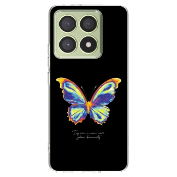 Picasee silikonowe przeźroczyste etui na Xiaomi 14T - Diamanty Black