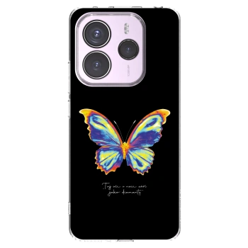 Picasee silikonowe przeźroczyste etui na Xiaomi Redmi Note 14 5G - Diamanty Black
