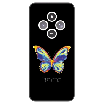 Picasee silikonowe czarne etui na Xiaomi Redmi 14C - Diamanty Black