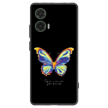 Picasee silikonowe czarne etui na Motorola Moto G35 5G - Diamanty Black