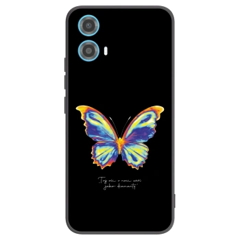 Picasee silikonowe czarne etui na Motorola Moto G34 5G - Diamanty Black