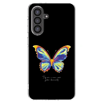 Picasee silikonowe przeźroczyste etui na Samsung Galaxy A36 5G - Diamanty Black