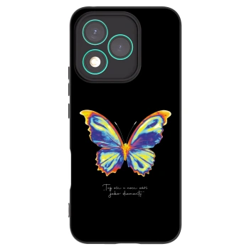 Picasee silikonowe czarne etui na Honor 400 Lite 5G - Diamanty Black