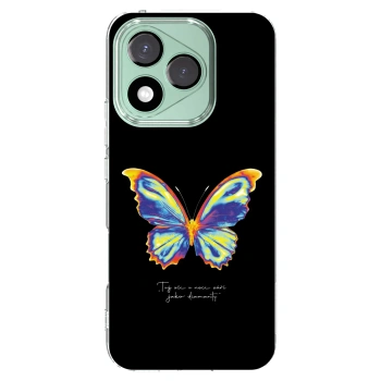 Picasee silikonowe przeźroczyste etui na Honor 400 Lite 5G - Diamanty Black