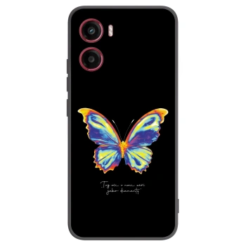 Picasee silikonowe czarne etui na Motorola Moto G05 - Diamanty Black