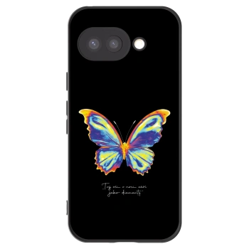 Picasee silikonowe czarne etui na Google Pixel 9a - Diamanty Black