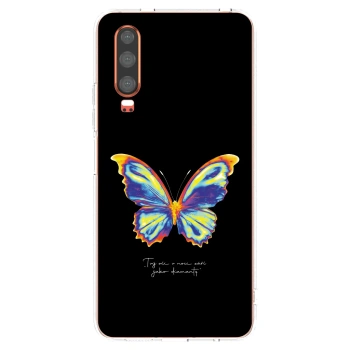 Picasee silikonowe przeźroczyste etui na Huawei P30 - Diamanty Black