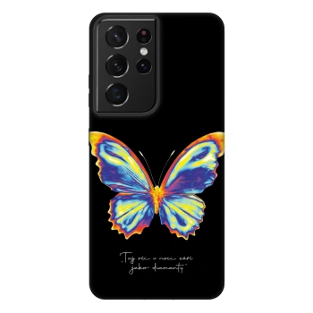 Etui na Samsung Galaxy S21 Ultra 5G G998B - Diamanty Black