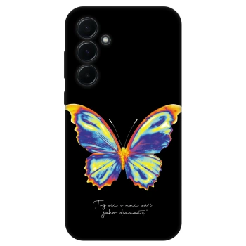 Etui na Samsung Galaxy A55 5G A556B - Diamanty Black