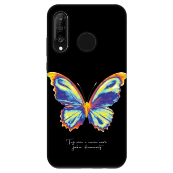 Etui na Huawei P30 Lite - Diamanty Black
