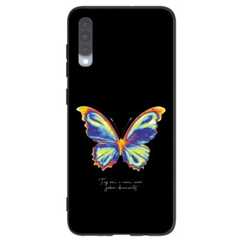 Picasee silikonowe czarne etui na Samsung Galaxy A70 A705F - Diamanty Black