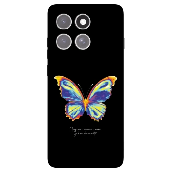 Picasee silikonowe czarne etui na Motorola Edge 60 Pro - Diamanty Black