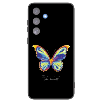 Picasee silikonowe czarne etui na Samsung Galaxy S25 FE 5G - Diamanty Black