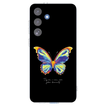 Picasee silikonowe przeźroczyste etui na Samsung Galaxy S25 FE 5G - Diamanty Black