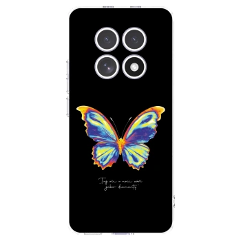 Picasee silikonowe przeźroczyste etui na Xiaomi Redmi Note 15 - Diamanty Black